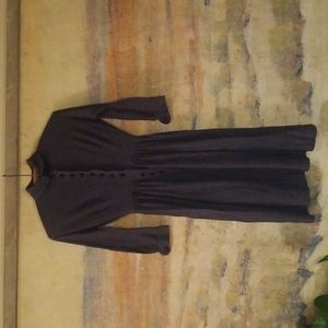 Vintage 70s Jersey Button Up Dress